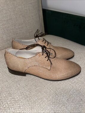 NWOT RAPARO Woven leather oxfords shoes size 35